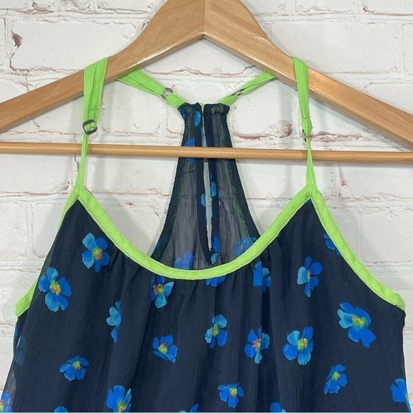 Hollister Sundress Size Small Floral Blue - Picture 6 of 11